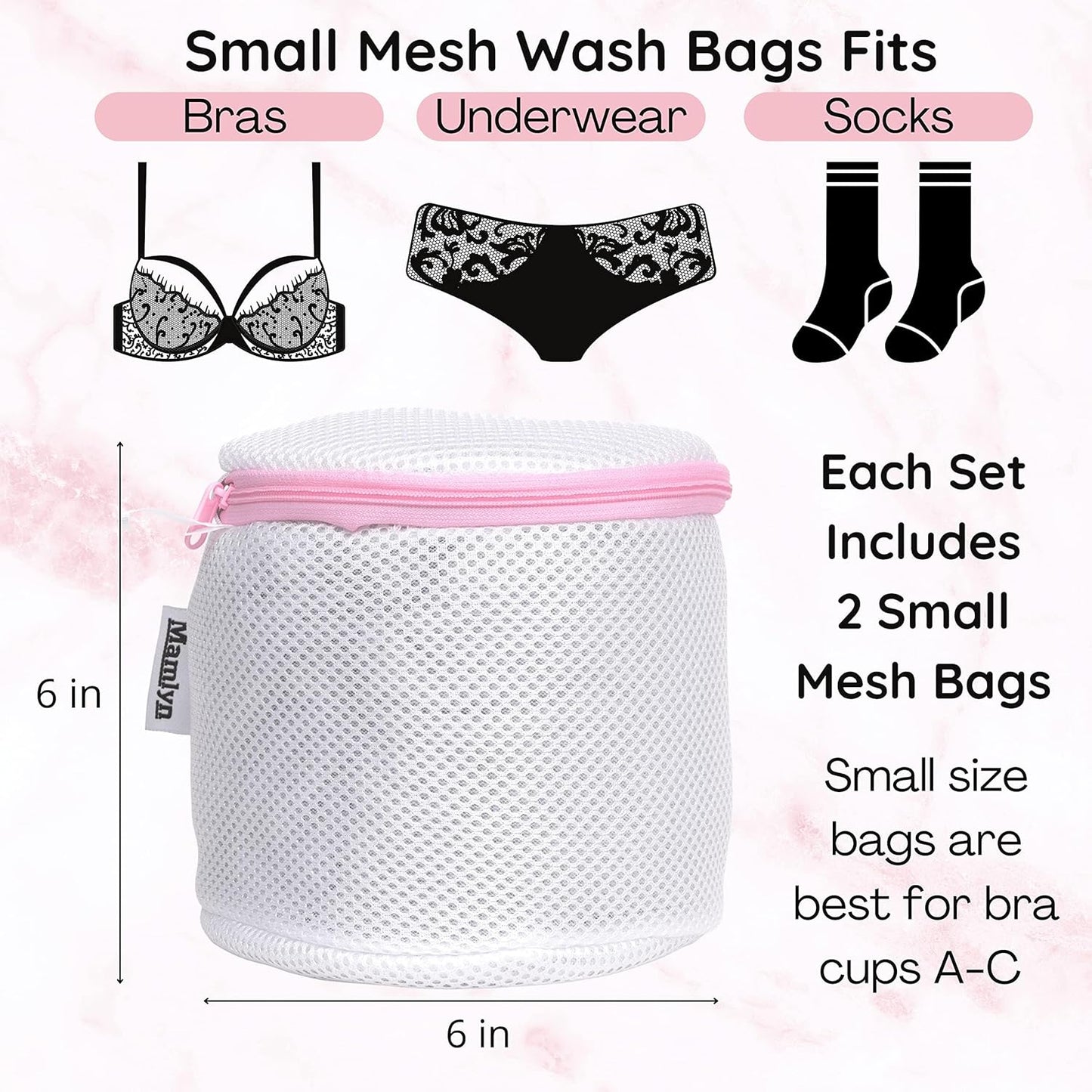Mesh Bra Bags for Washing Machine, Lingerie wash Bags for Laundry