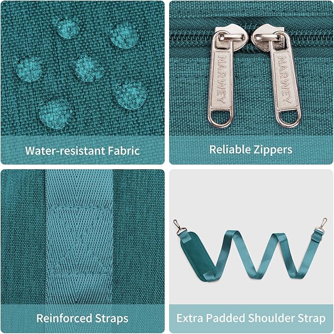 For Spirit Airlines Personal Item Bag 18x14x8 Foldable Travel Duffel Bag Underseat Carry on Luggage Weekender for Women 30L (Teal)