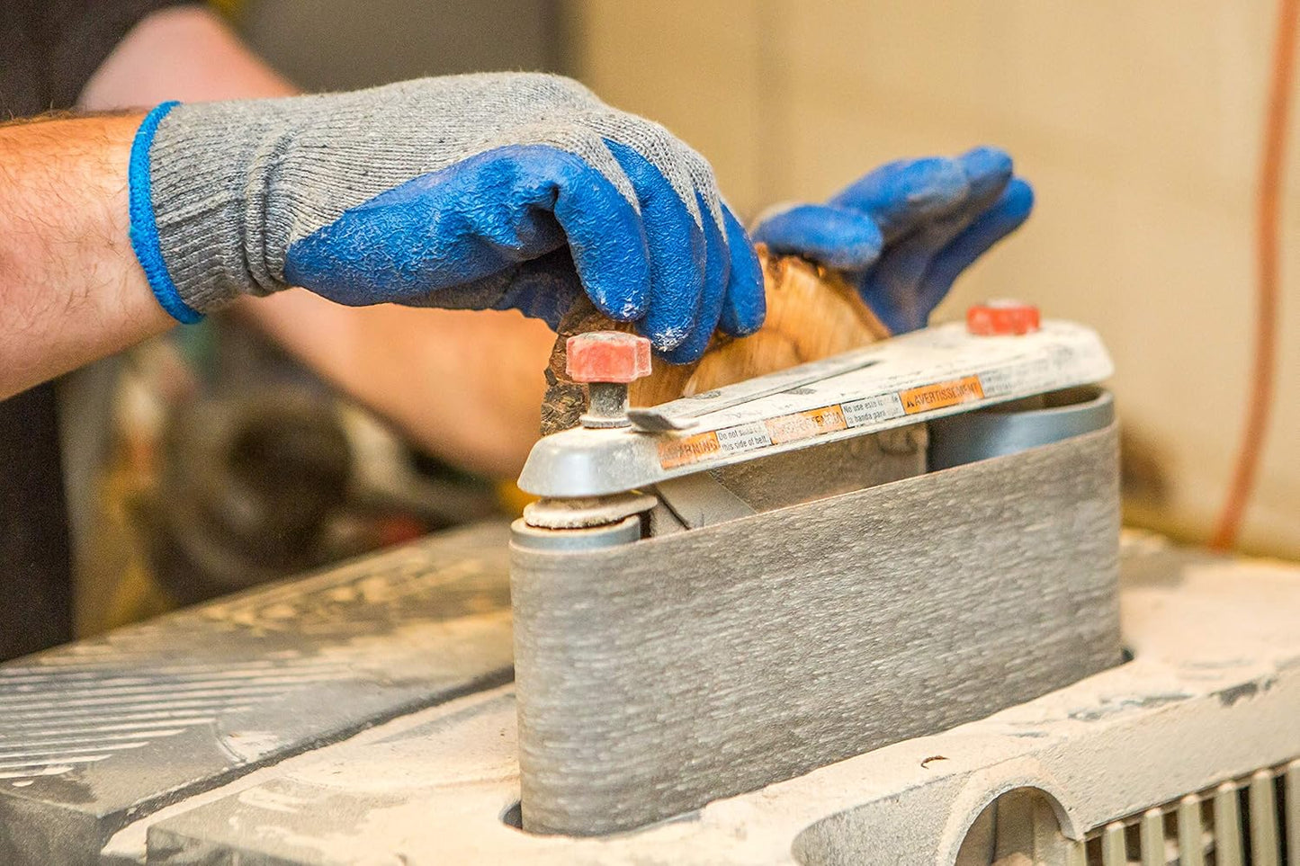 G & F Products - 3100XL-10 120 Pairs X-Large Rubber Latex Double Coated Work Gloves for Construction, gardening gloves, heavy duty Cotton Blend Blue