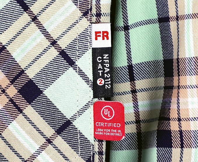 BOCOMAL FR Shirts 6.25oz Lightweight Welding Shirts Flame Resistant Men's Fire Retardant Shirt