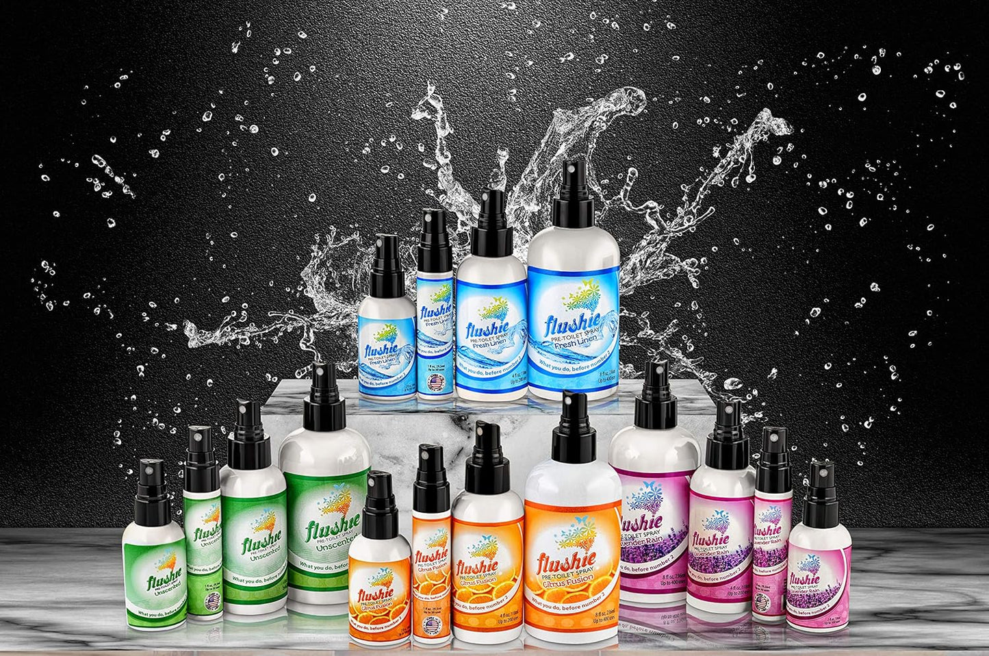 Flushie Pre-Toilet Spray for Poop Travel Size Toiletries Bathroom Spray for Poop Spray for Toilet Deodorizer Traveling Essentials Poop deodorizer Poop Odor eliminator… (Lavender, 2oz 1pack)