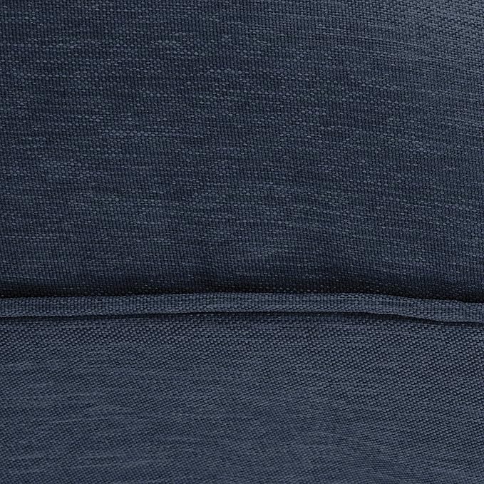 Classic Accessories Montlake Water-Resistant 25 x 22 x 4 Inch Patio Lounge Back Cushion, Heather Indigo Blue, Outdoor Loveseat Cushions
